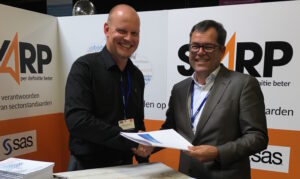 Links: Richard van der Zee, CEO SKARP Rechts: Bert Boers, Managing Director SAS Nederland